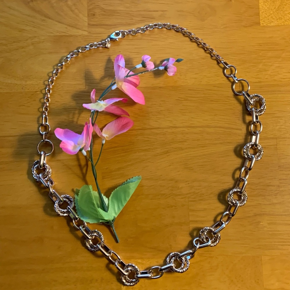 NWOT gold tone chunky large link necklace, 30 inches